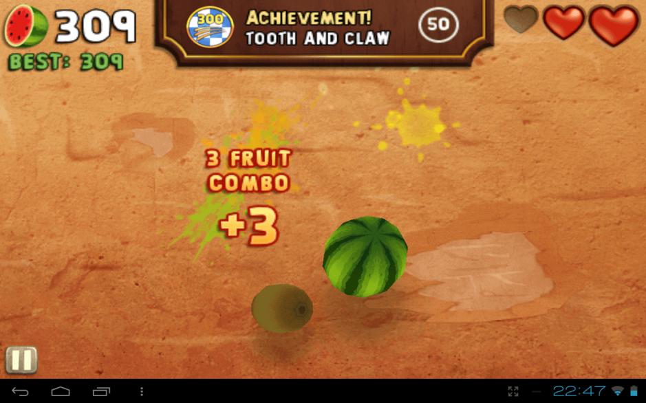 Скриншот #2 из игры Fruit Ninja: Puss in Boots