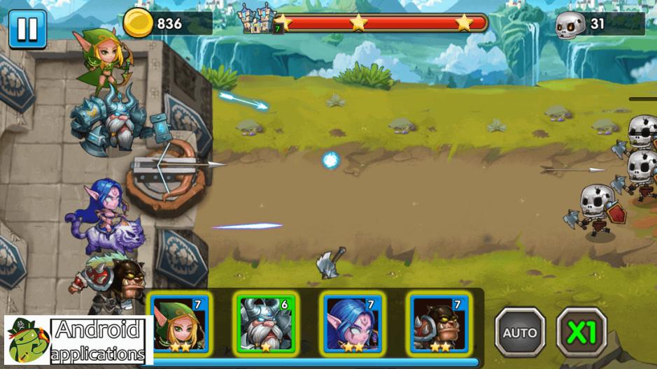Скриншот #5 из игры Defender Heroes: Castle Defense TD