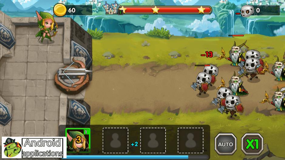 Скриншот #1 из игры Defender Heroes: Castle Defense TD