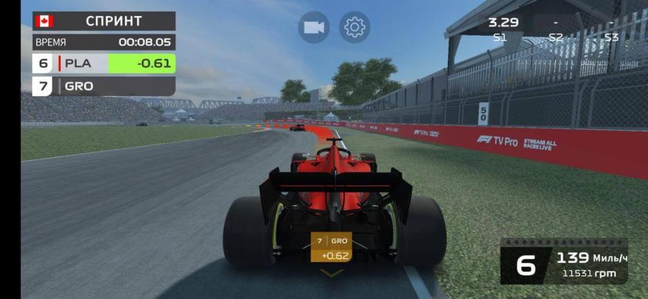 Скриншот #2 из игры F1 Mobile Racing