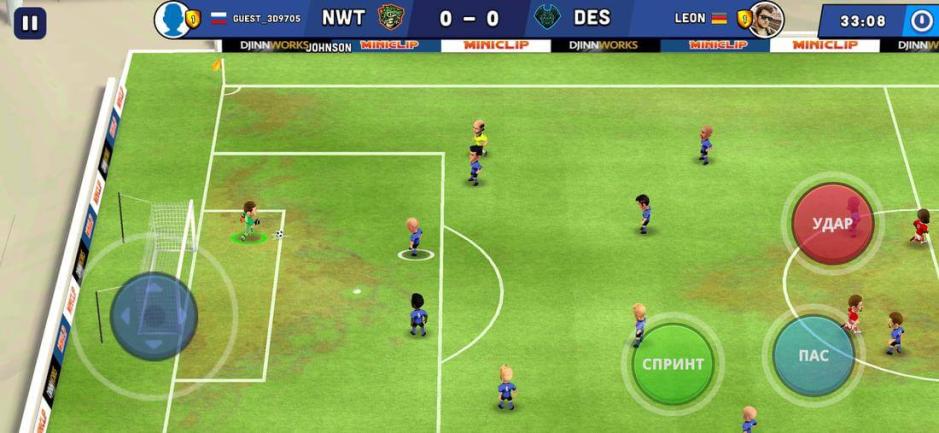 Скриншот #2 из игры Mini Football