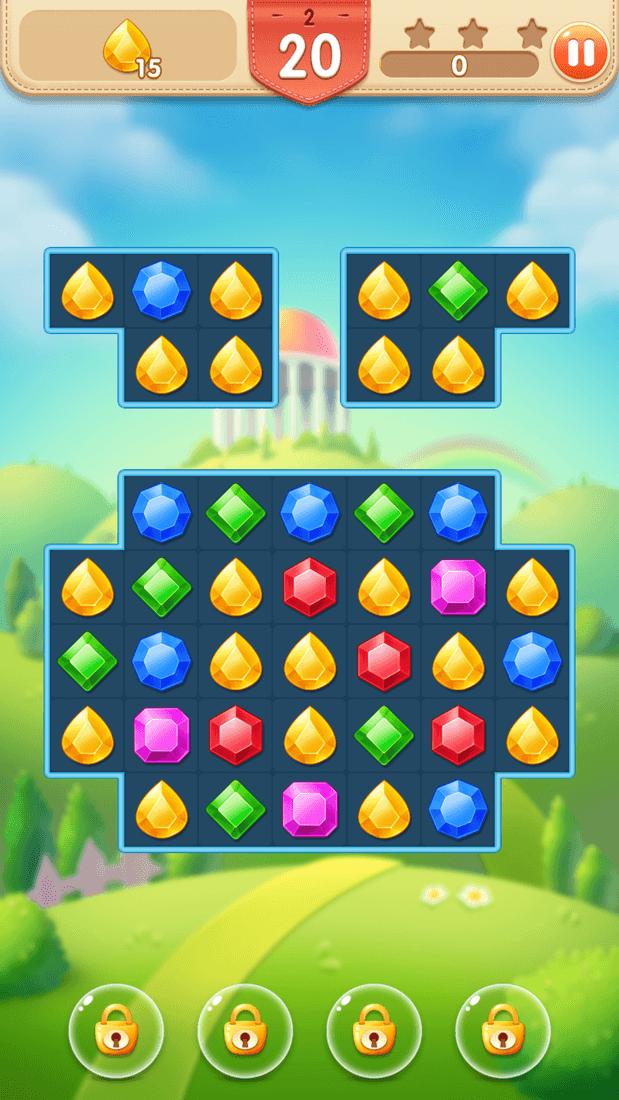Скриншот #4 из игры Jewel Hunter: три в ряд игры без интернета