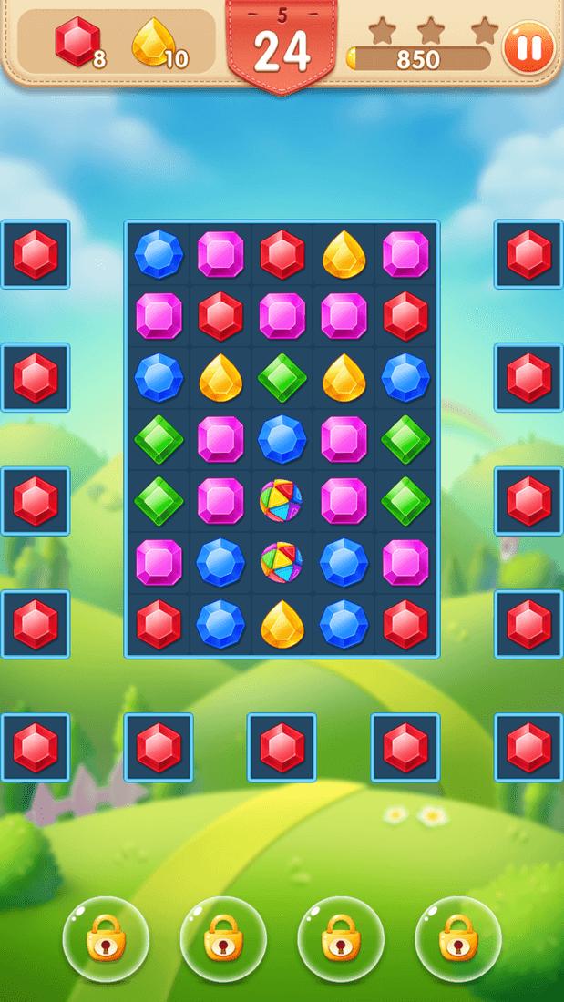 Скриншот #9 из игры Jewel Hunter: три в ряд игры без интернета