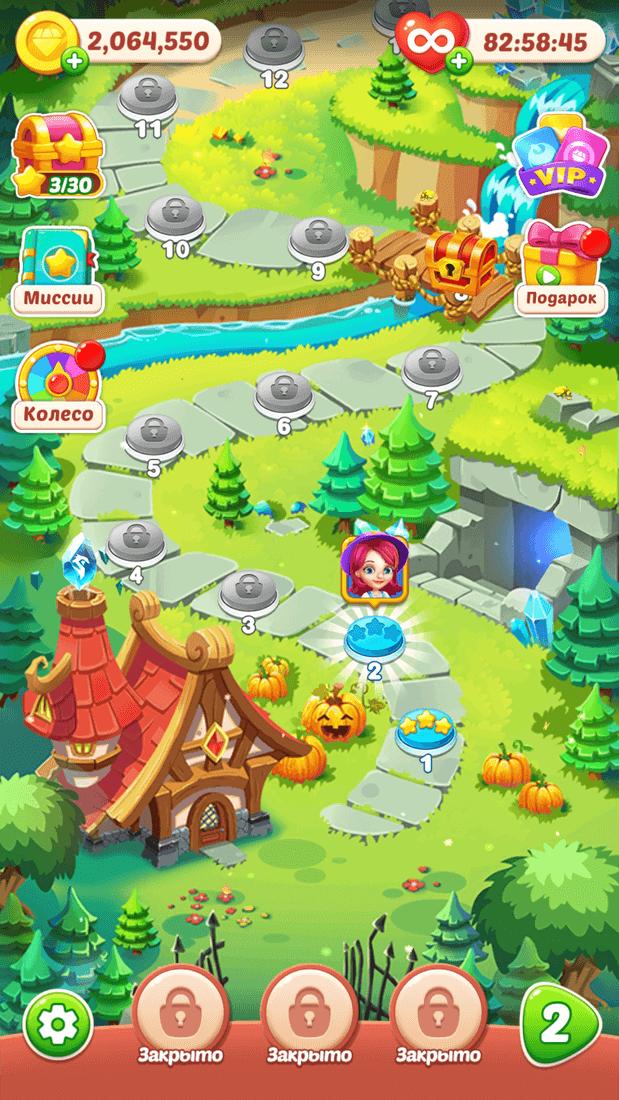 Скриншот #3 из игры Jewel Hunter: три в ряд игры без интернета