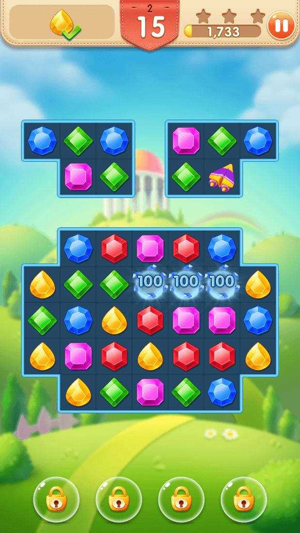 Скриншот #5 из игры Jewel Hunter: три в ряд игры без интернета