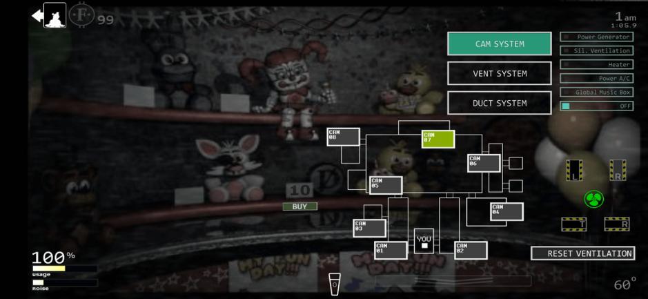 Скриншот #5 из игры Ultimate Custom Night - FNAF 7