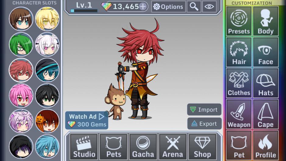 Скриншот #6 из игры Gacha Studio (Anime Dress Up)