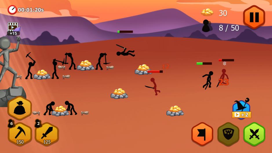 Скриншот #5 из игры Stickman Battle 2021: Stick Fight War