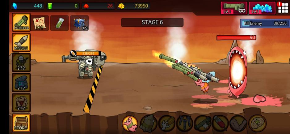 Скриншот #4 из игры Missile Dude RPG: Offline tap tap hero