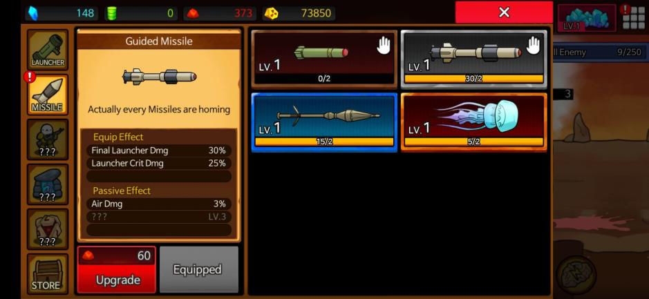 Скриншот #3 из игры Missile Dude RPG: Offline tap tap hero
