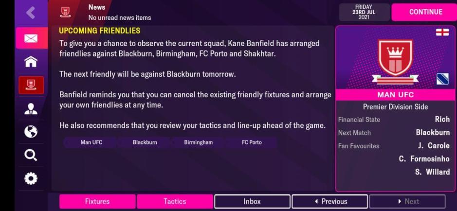 Скриншот #5 из игры Football Manager 2022 Mobile