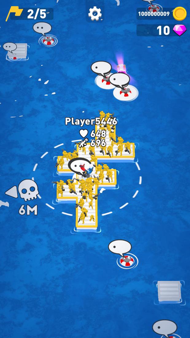 Скриншот #8 из игры War of Rafts: Crazy Sea Battle