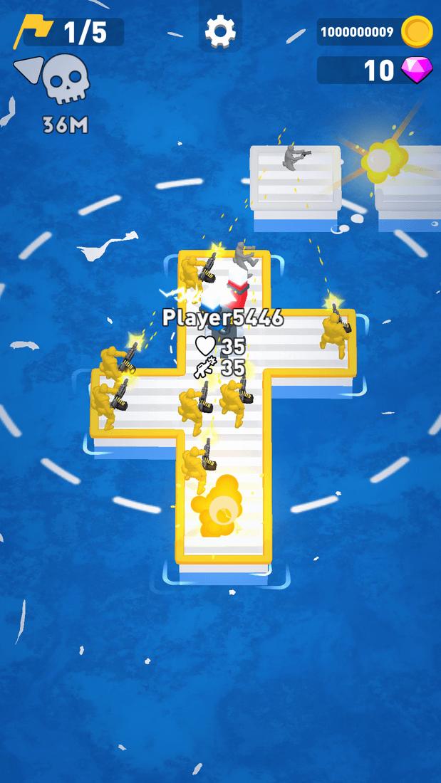 Скриншот #5 из игры War of Rafts: Crazy Sea Battle