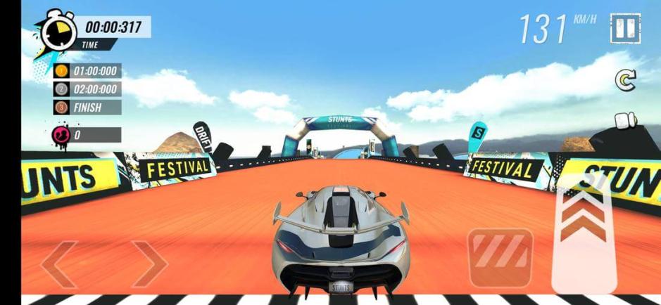 Скриншот #4 из игры Car Stunt Races: Mega Ramps