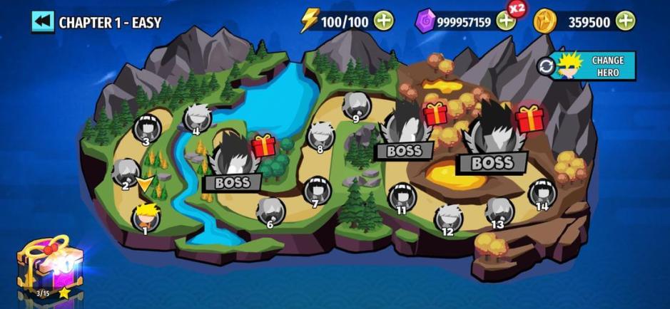 Скриншот #2 из игры Stickman Ninja Fight