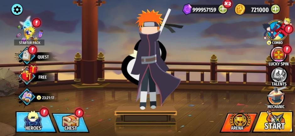 Скриншот #1 из игры Stickman Ninja Fight