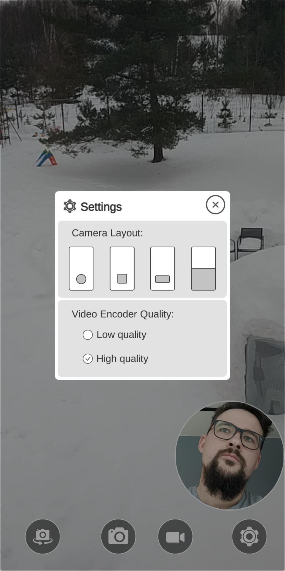 Скриншот #3 из программы Double Side Camera