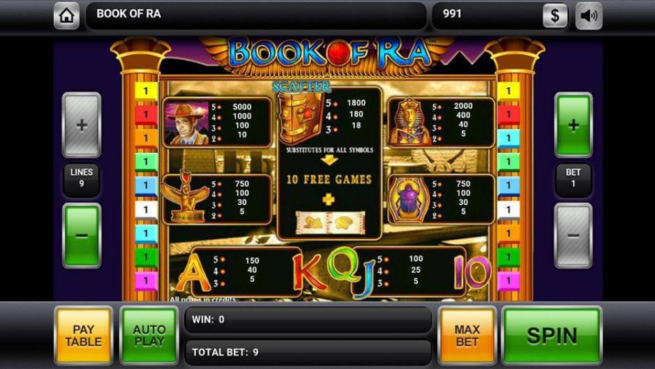 Скриншот #3 из игры BOOK OF RA