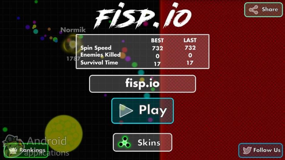 Скриншот #5 из игры Fisp.io Spins Master of Fidget Spinner
