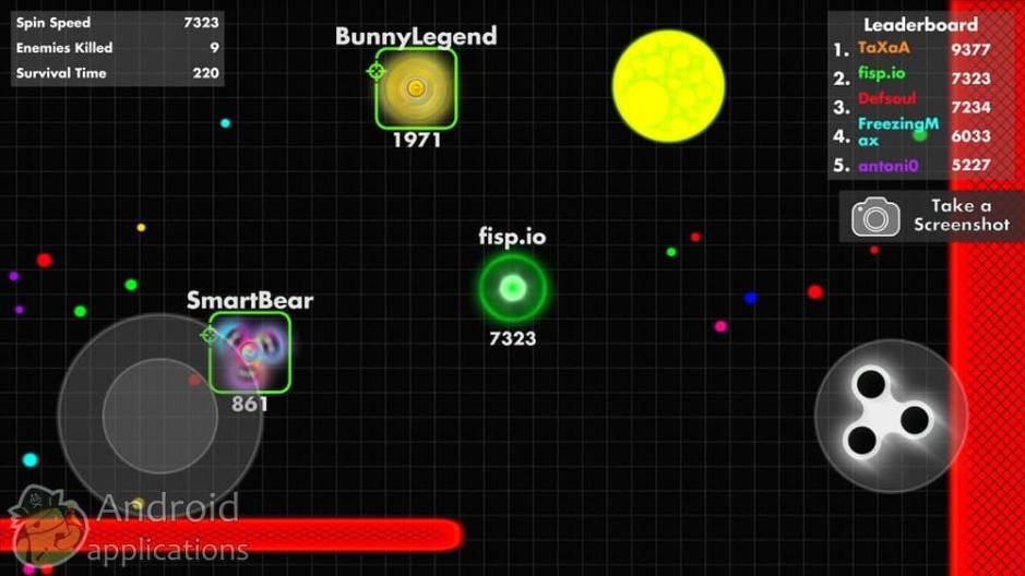 Скриншот #2 из игры Fisp.io Spins Master of Fidget Spinner